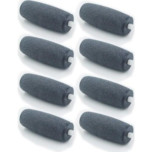 8pcs Replacement Roller Heads for S choll Velvet Smooth Amope Express Pedi Skin Remover Foot Care Foot Top Quality Free shipping