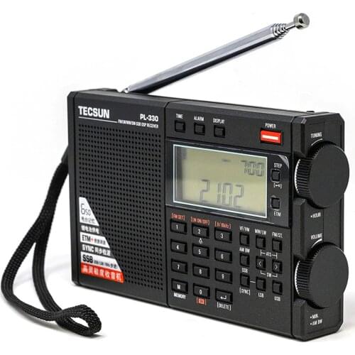 Tecsun PL-330 Full Band Radio Portable FM Stereo LW/MW/SW SSB DSP Receiver Shortwave Radio Newest Firmware 3305