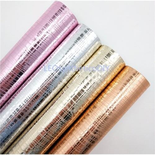 1PC 21X29CM Metallic Faux Leather Fabric, Synthetic Leather Fabric Sheets, PU Leather For Making Bows LEOsyntheticoDIY T296