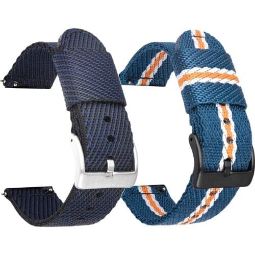 Woven nylon Band For TicWatch Pro 2021/3 GPS/GTX Watch Strap For TicWatch E3 E2 GTH Quick release Wristband Watchband Bracelet
