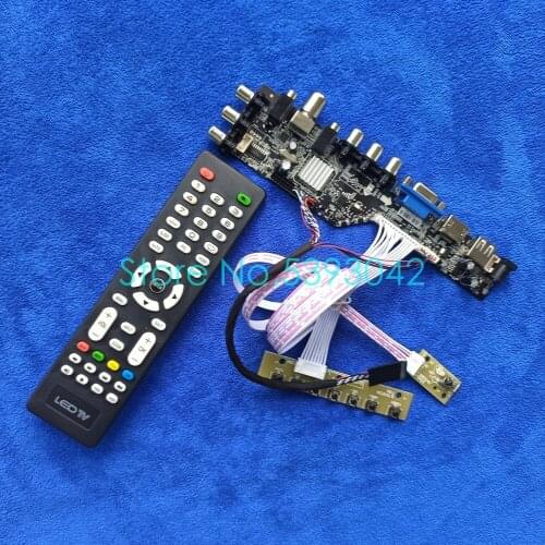 USB VGA AV DVB LVDS For LP156WH2-TLA1/TLB1/TLC1/TLD1/TLE1/TLQ1/TLRA signal digital 1366*768 40-Pin display drive board kit