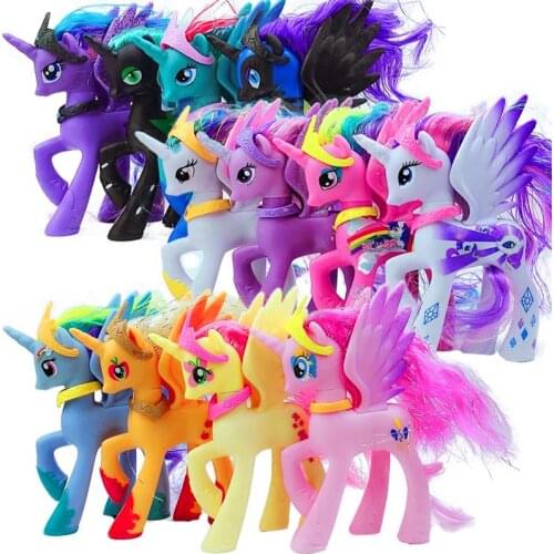 1 Pcs 13cm Action Figure Cute Lovely Luma Horse Unicorn Princess Luna Toy Dolls for Christmas