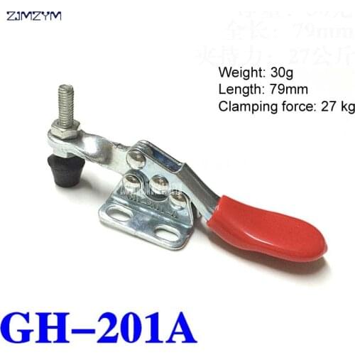 1 piece New Toggle Clamp GH-201A Horizontal Hold Clamp Quick Hand Tool Best Quality Quick-Release Toggle Clamps Set Hand Clip