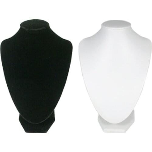 10 Sets 250x170m Jewelry Necklace Display Bust with Wood and Cardboard Mixed Color For DIY Jewelry Making Handicrafts Supplies