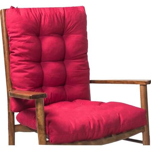 2 pcs/set Rocking Chair Cushion Thick Seat Cushion Rattan Chair Sofa Cushion Garden Chair Cushion Back and Bottom