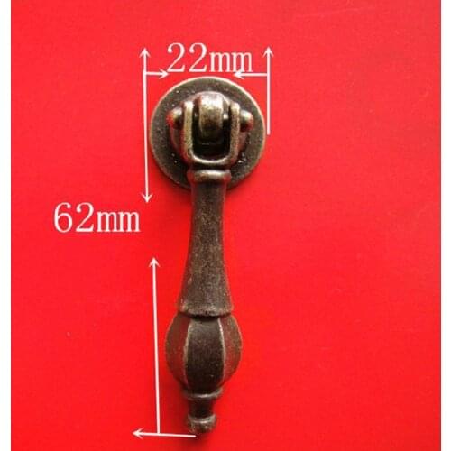 20pcs Drawer Handle Antique Metal Decoration for Ambry Wooden Box Cabinet Doors Diy