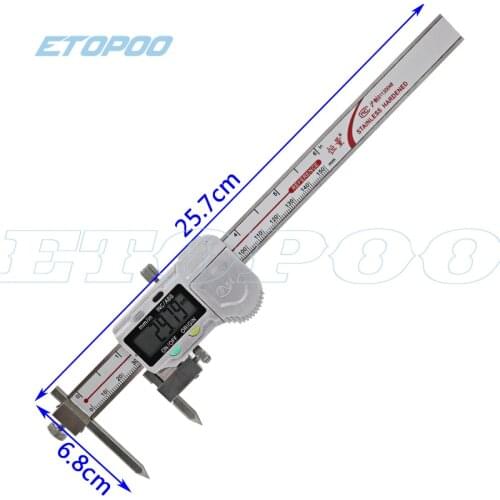 5-150MM Centerline Digital Calipers With Conical Points electronic digital center distance caliper 5-150 mm