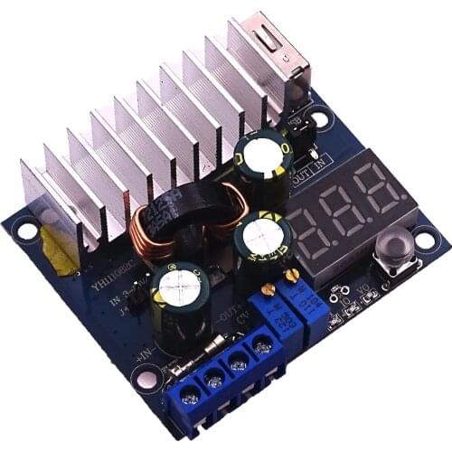 DC-DC Converter Adjustable Step Up Module Power Supply Board 3V~35V 6A USB Voltmeter Non-Isolated Diy Kit Electronic PCB Board