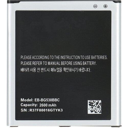 Dinto 1pc 2600mAh EB-BG530BBC EB-BG530CBE EB-BG530BBE EB485760LU Phone Battery for Samsung Galaxy Grand Prime J3 J5 G530H