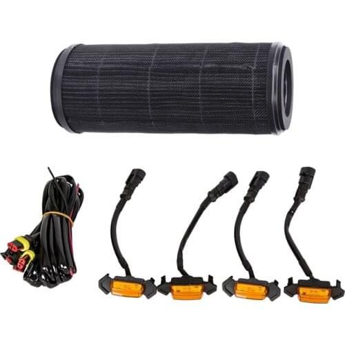 1x for Xiaomi Air Purifier Filter Mijia Activated & 4x Grille Amber Led Lights Kit for Toyota Tacoma Trd Grill 2016-2018