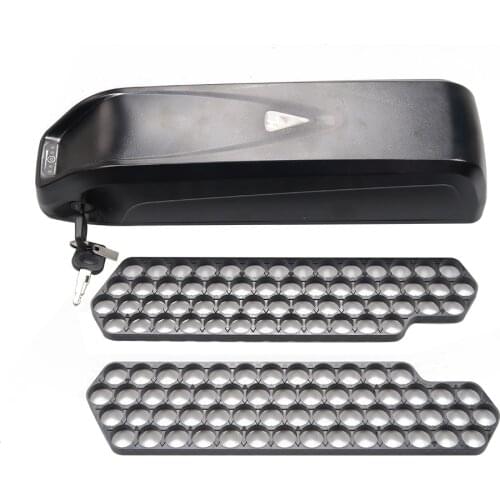 Hailong battery box 36v 48V 52V down tube plastic box empty battery case for 50pcs 60pcs 65pcs 70pcs 18650 cells