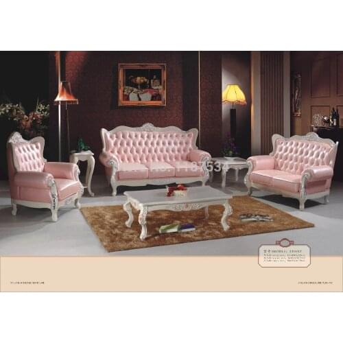 K2301A Living room furniture top grain genuine leather European style sofa sets high grade living room sofa set sectional sofa