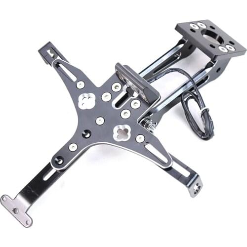 For YAMAHA MT-07 FZ-07 MT 07 MT07 2014-2017 Fender Eliminator Registration Plate Bracket License Plate Holder LED Light