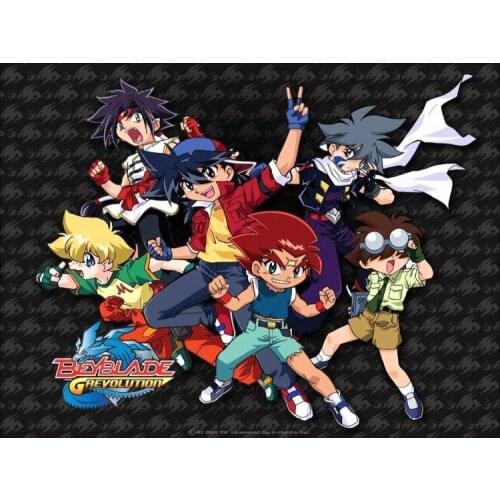 Cartoon Beyblade Party Birthday Comic backdrop High quality Computer print children kids baby shower backgrounds