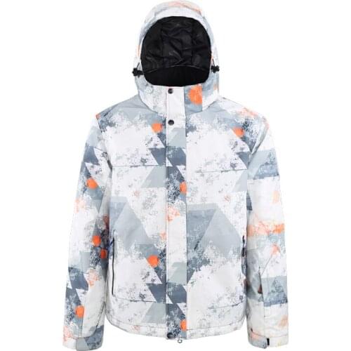 Men Waterproof Mountain Ski Jacket Hiking Warm Cotton Ski-wear Outdoor Snowboard Jacket Male Windproof Snow Coat Brand