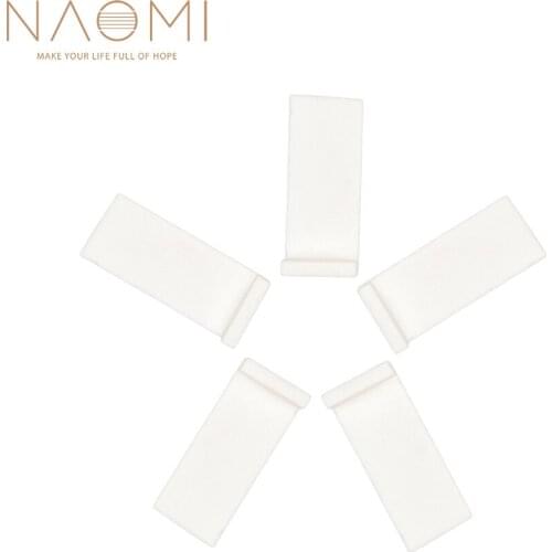 NAOMI 5 PCS Violin Bow Tips Bone For Violin Bow White Violin Family Parts Accessories White New