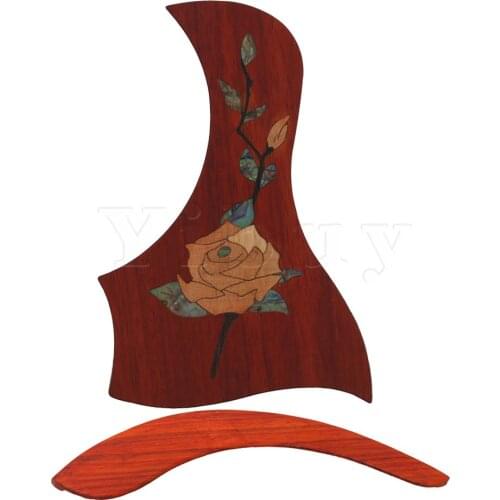 Yibuy Inlay Sticker Decal Pickguard & Armrest for 40-41Inch Acoustic Guitar