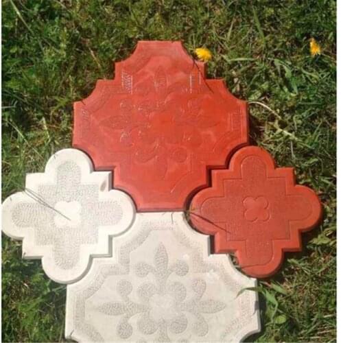 Road Side Stone Plastic Mold Highway Garden Path Cement Road Roadside Paving Concrete Mould