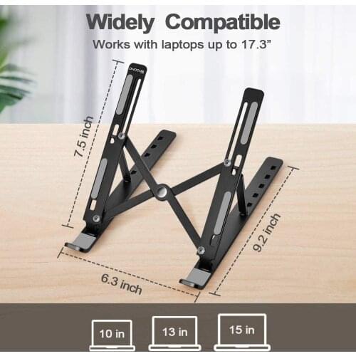 Portable Laptop Stand Foldable Support Base Notebook Stand For Macbook Pro Lapdesk PC Computer Laptop Holder Cooling Pad Riser