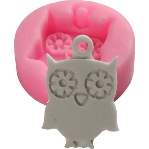 Sugarcraft Halloween Owl Silicone Mold Cartoon Cake Tool Soap Chocolate Mold Cake Decoration Fondant Mold For Baking