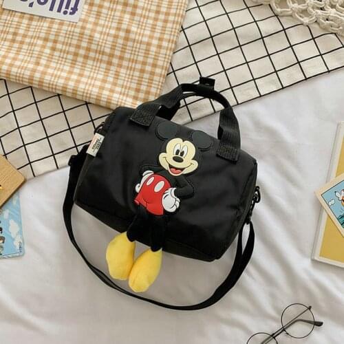 Disney Mickey Mouse Messenger Bag For Girl Boys Handbag Mini Children Storage Bag Kids Minnie Mouse Shoulder Bags