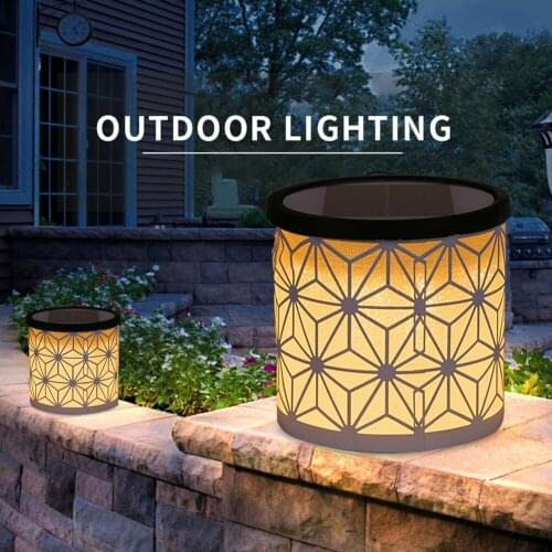Solar Light Column Headlight Led 2 Color Lights Outdoor Lighting Fence Light Chinese Style Decoration For Garden Porch Yard Path