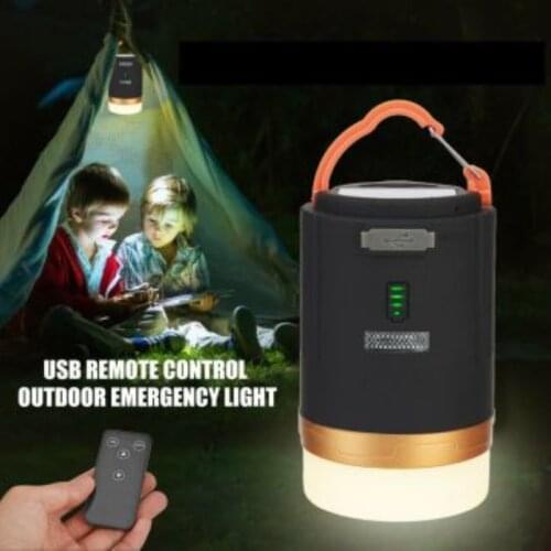 Outdoor Camping Tent Lamp Smart Wireless Remote Control Lamp Rechargeable LED Light Portable Lantern Lamp Phone Rechargeable