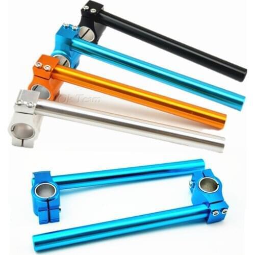 2pcs Universal Racing Adjustable CNC 26MM 27MM 28MM 29MM 30MM Clip On Ons Fork Handlebars Handle Bar for Cafe Racer Motorcycle