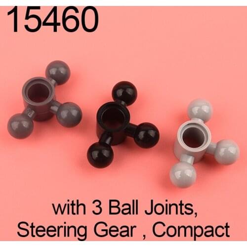 10pcs 15460 high-tech building block steering gear, with 3 ball joints, compact engine suspension MOC Accessories parts