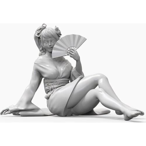 1/35 Emi, Japanese singer, Resin Model figure, GK, Unassembled and unpainted kit