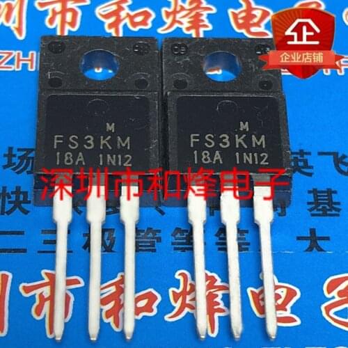10PCS FS3KM-18A TO-220F 900V 3A 100% New&original