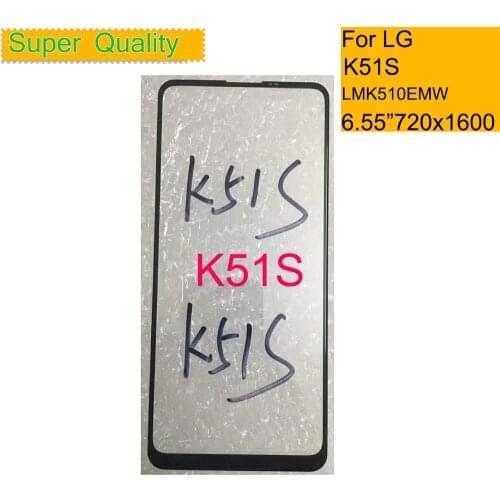 10Pcs/Lot For LG K51S LMK510EMW LM-K510EMW LM-K510 Touch Screen Panel Front Outer Glass Lens For LG K51S LCD Glass Replacement