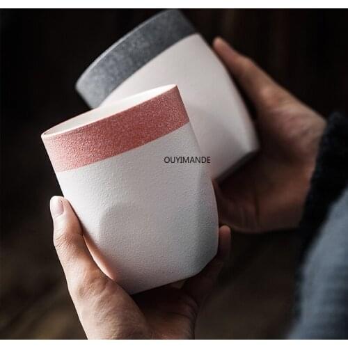 140/280ml Ceramic Teacup Small and Large Coffee Cups Couple Mug High Temperature Firing China Porcelain China