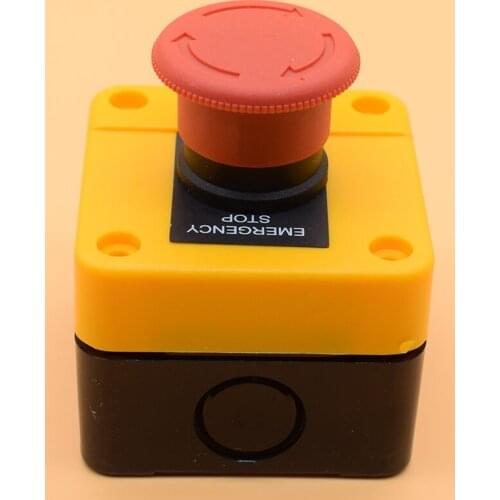 1NO+1NC e-stop push button switch emergency stop switch