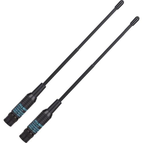 2Pcs Diamond RH701 BNC Dual Band UHF/VHF 144/430Mhz Antenna For Walkie Talkie IC-V8 IC-V82 IC-V85 TK308 HT440 CP500 Radio