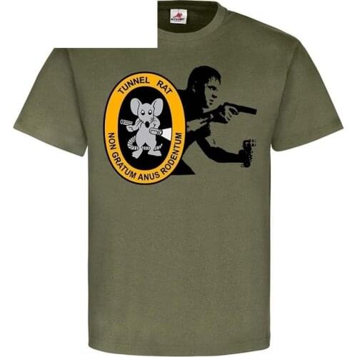 2019 Summer Brand Clothing Tunnel Rat NON GRATUM ANUS RODENTUM Vietnam Krieg US Tunnelratte Novelty T Shirt