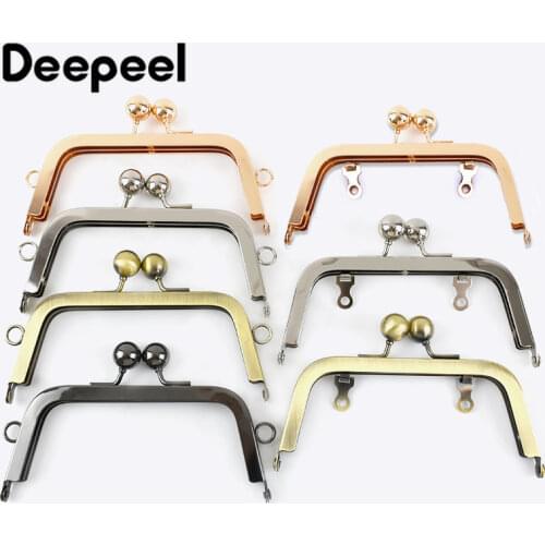 5pcs Deepeel 14cm Square Handles Handbag Sewing Brackets Purse Frame for Bag Metal DIY Bags Closure Hardware Accessory BS210
