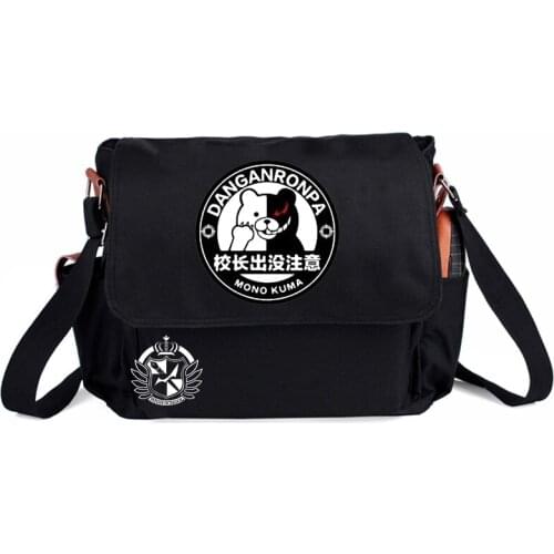 Dangan Ronpa Nylon Messenger Satchel Bags Cover Casual Portable Shoulder Bag Trend Simple Pack Bag For Men Women