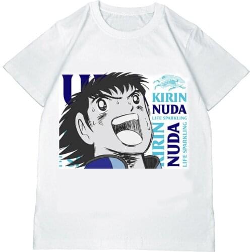 Captain Tsubasa T Shirt Men Plus Size Short Sleeve Women Man O-neck T-shirt Anime Hip Hop Tees Tops Harajuku Streetwear