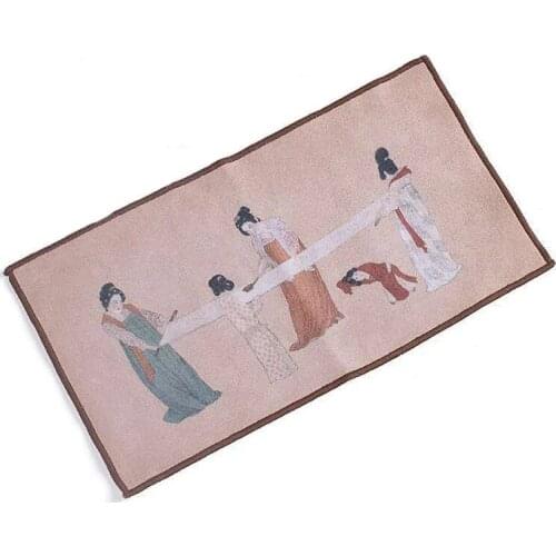 Tea towel, home Zen tea table, tea cloth, high-end absorbent tea pot, tea mat, Kung Fu tea set, spare parts