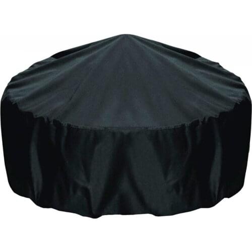 Garden Patio Round Fire Pit Cover Waterproof UV Protector Grill BBQ Slipcover Outdoor Grill Covers
