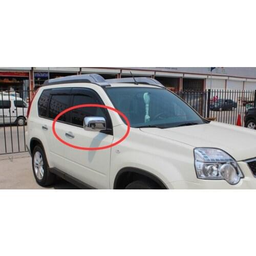 For Nissan X-TRAIL X trail ABS Chrome Rearview Mirrors Cover Side Door Rearview Mirrors Cover Trim 2P/Set 2008 2009 2010- 2013