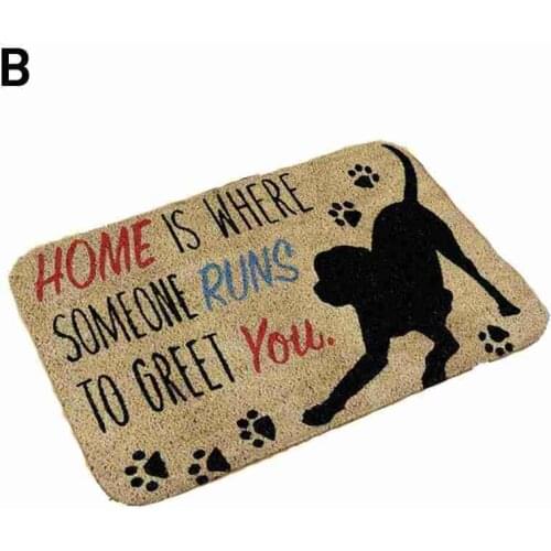 Welcome Doormat Entrance Anti-Slip Square Floor Mat Kitchen Pad Room Printed Carpet Home Art Door Patterns Hallway
