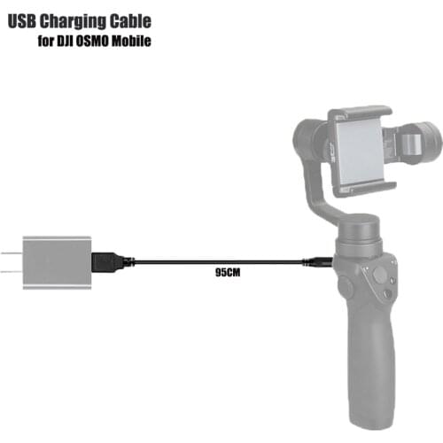 95cm USB Cable Charging Cable for DJI OSMO Mobile 3-Axis Handheld Gimbal Stabilizer Power Bank USB Charger Connect Wire for OSMO