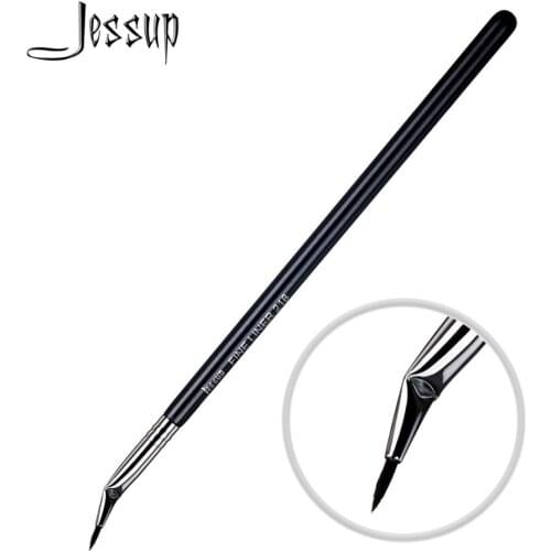 Jessup Professional Eyeliner Makeup Brushes Angled Liner Eye Brush for Gel Powder Liquid Synthetic Hair Cosmetic Tools