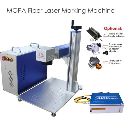 LY Master Oscillator Power-Amplifier Separated Fiber Laser Nameplate Mark Machine 20W 30W for Color Marking on Stainless Steel