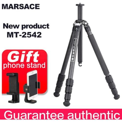 MARSACE MT-2542 Special-shaped Axis Camera SLR Micro Single Photography Portable Carbon Fiber Tripod