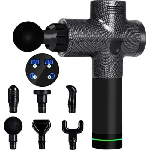 Massage Gun 30 Speeds Lcd Fascia Gun Deep Muscle Massager For Body Muscle Stimulator MG45123