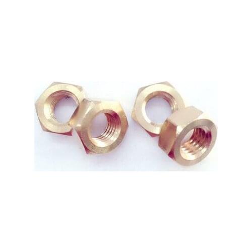 Hardware accessories copper brass nut screw cap six angle copper nuts M5