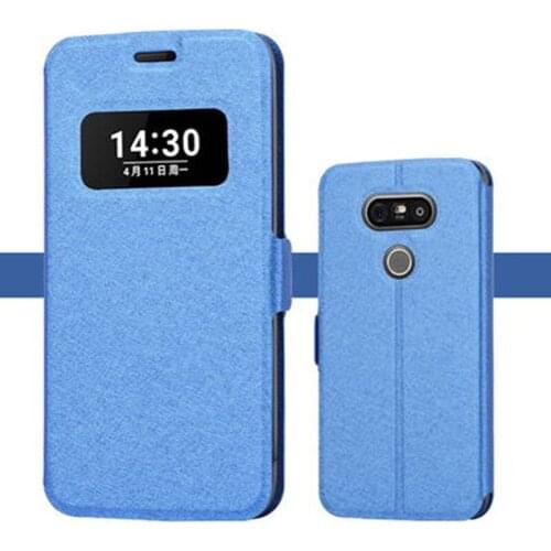 Open window case For LG G5 Phone Case cover PU leather shell coque G 5 flip case H830 H868 F700 back cover fundas capas
